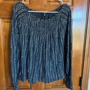 Women's Lucky Brand Long Sleeve Peasant Top